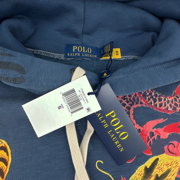 POLO RALPH LAUREN Fleece Graphic Hoodie S - Picture 6 of 11